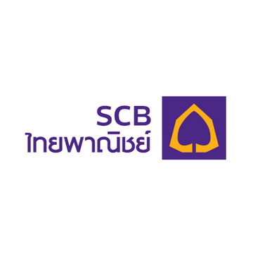 Bank logo with text and symbol on white background