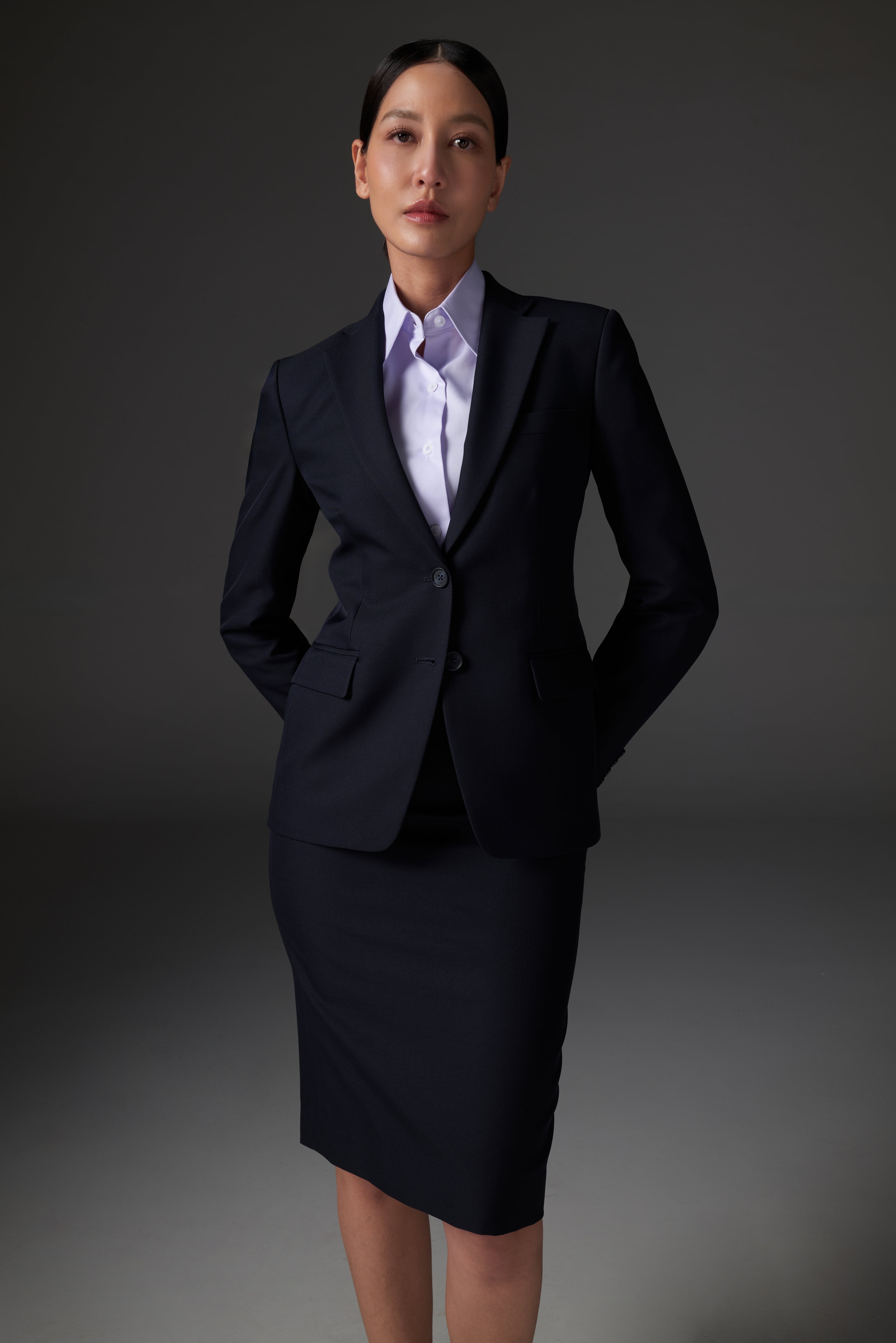 Women's Navy Corporate Suit Blazer