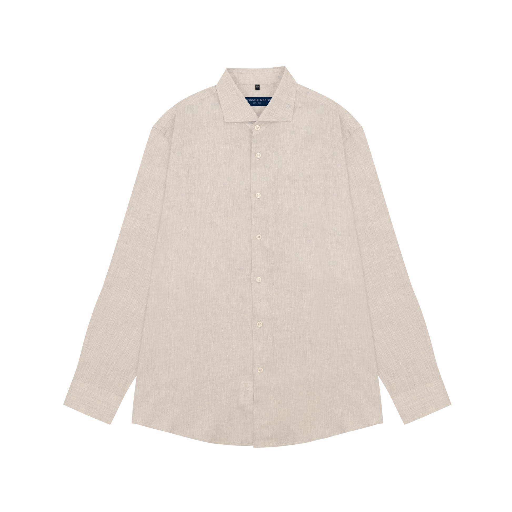 Beige shirt on a white background