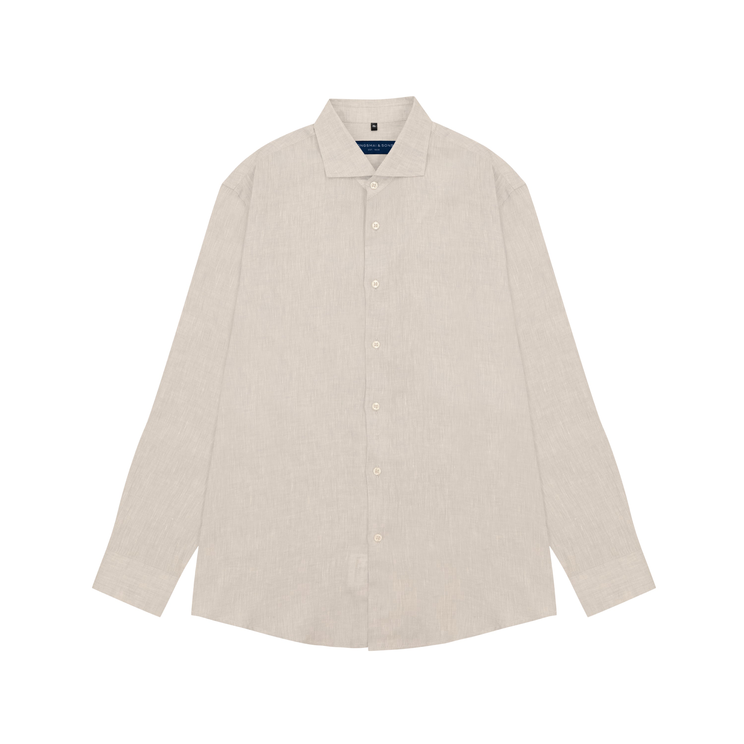 Beige shirt on a white background