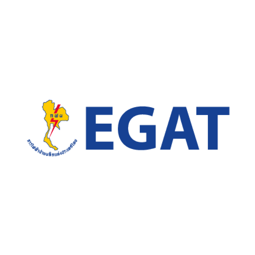Logo with 'EGAT' text and map silhouette
