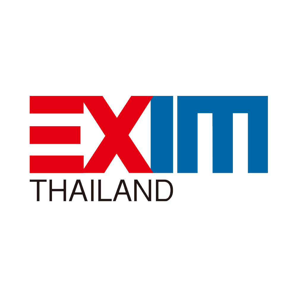 EXIM Thailand logo with red and blue design on white background